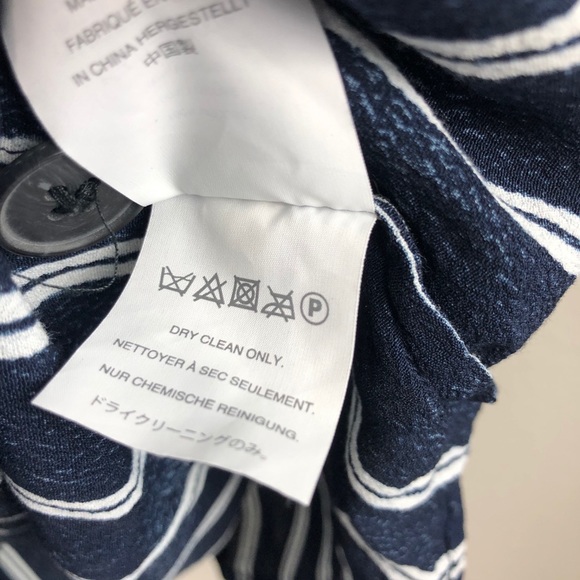 Striped Button Down Madewell Shirt Dress - Picture 9 of 9